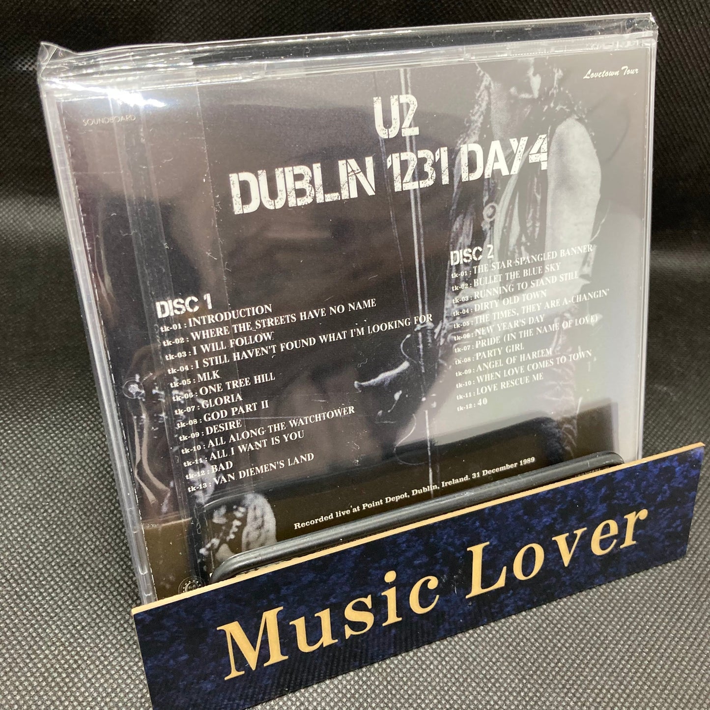 U2 / Dublin 1231 Day4 Lovetown Tour 1989 2CD Moonchild Records