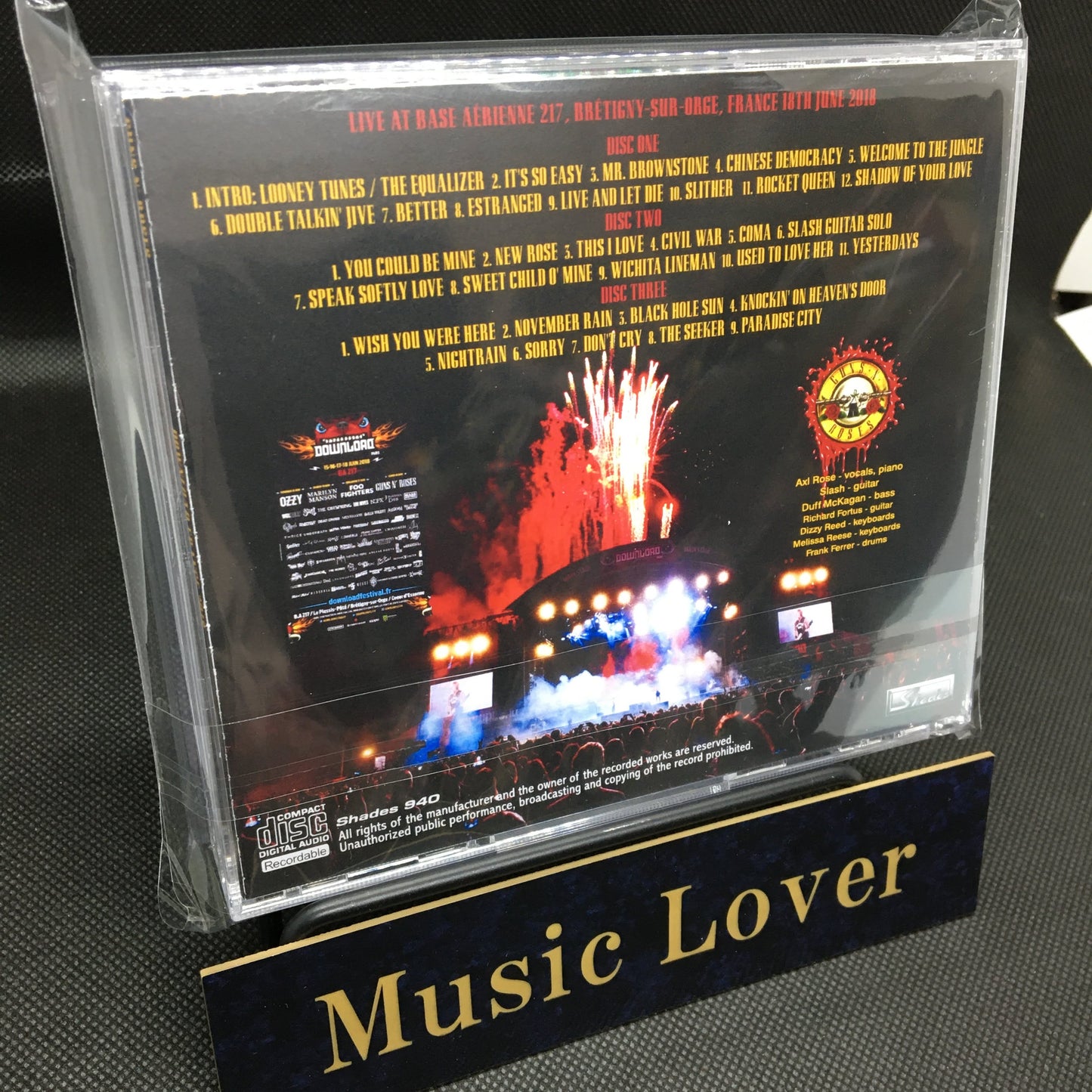 GUNS N' ROSES / DOWNLOAD FRANCE 2018 (3CDR)