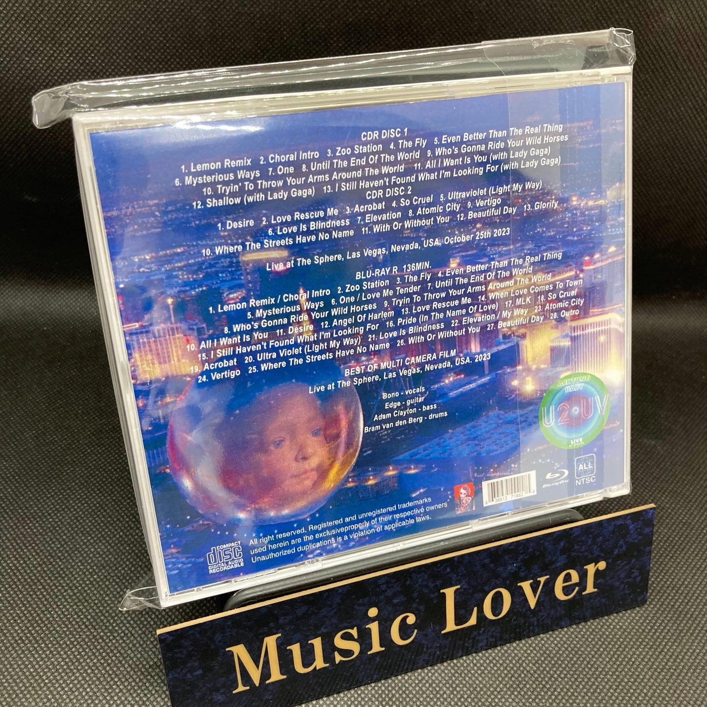 U2 / THE SPHERE 2023 12TH SHOW (2CDR+BONUS 1BDR) Lady Gaga