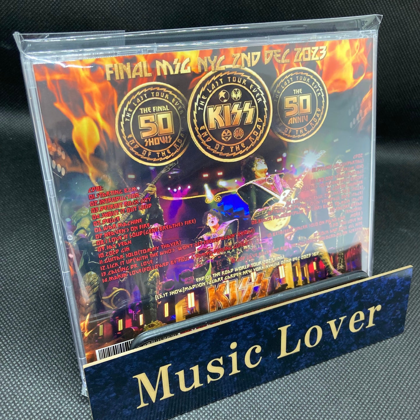 KISS / End of the Road World Tour 2023 Final NY Last show Soundboard (2CDR)