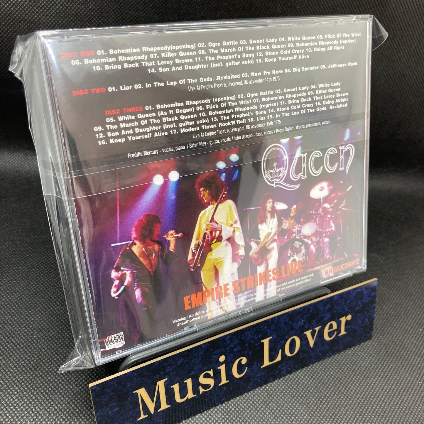 QUEEN / EMPIRE STRIKES LIVE (3CDR)