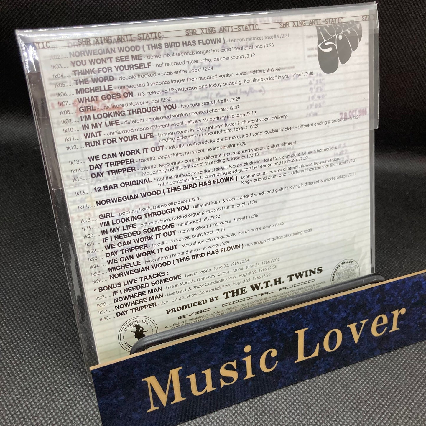 The Beatles Rubber Soul The Sessions CD 1 Disc 30 Tracks Empress Valley Music