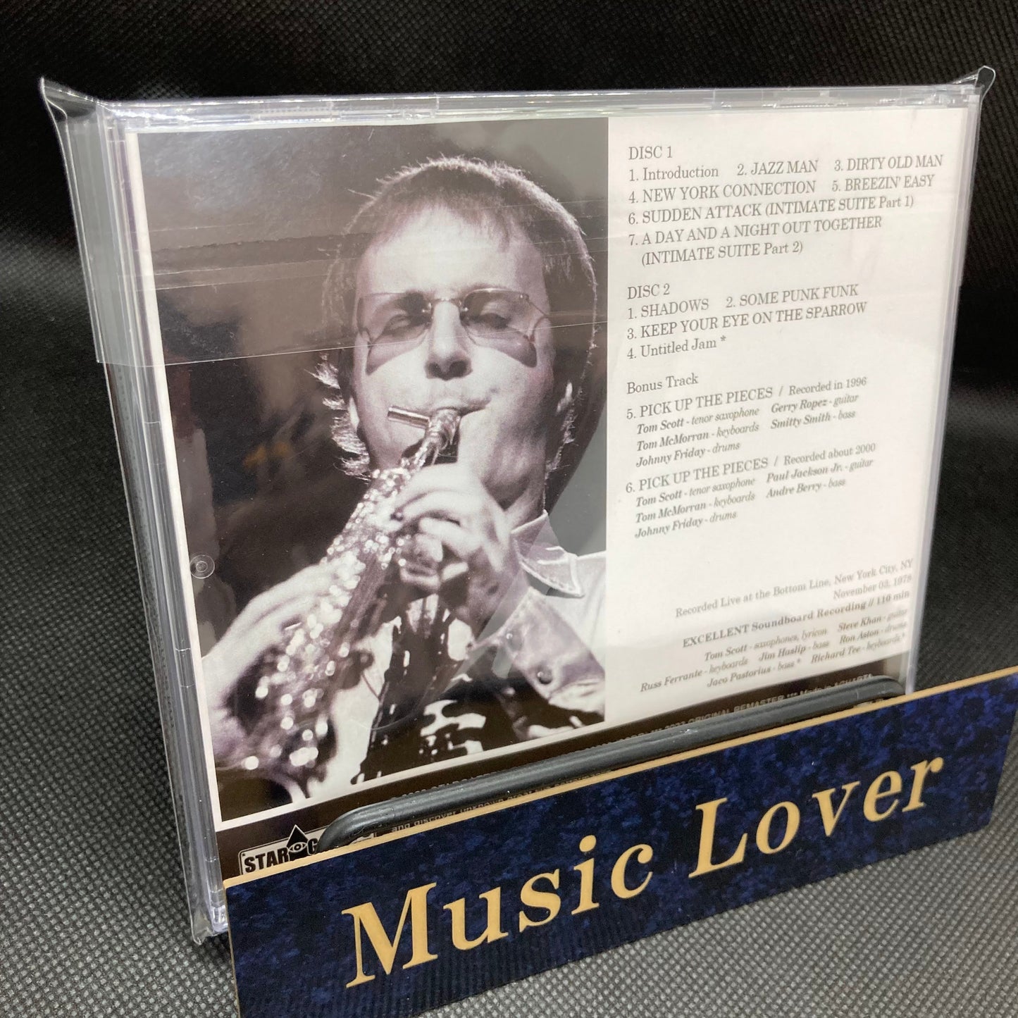 TOM SCOTT FEATURING JACO PASTORIUS / LIVE AT THE BOTTOM LINE 1978 PLUS 2 (2CDR)