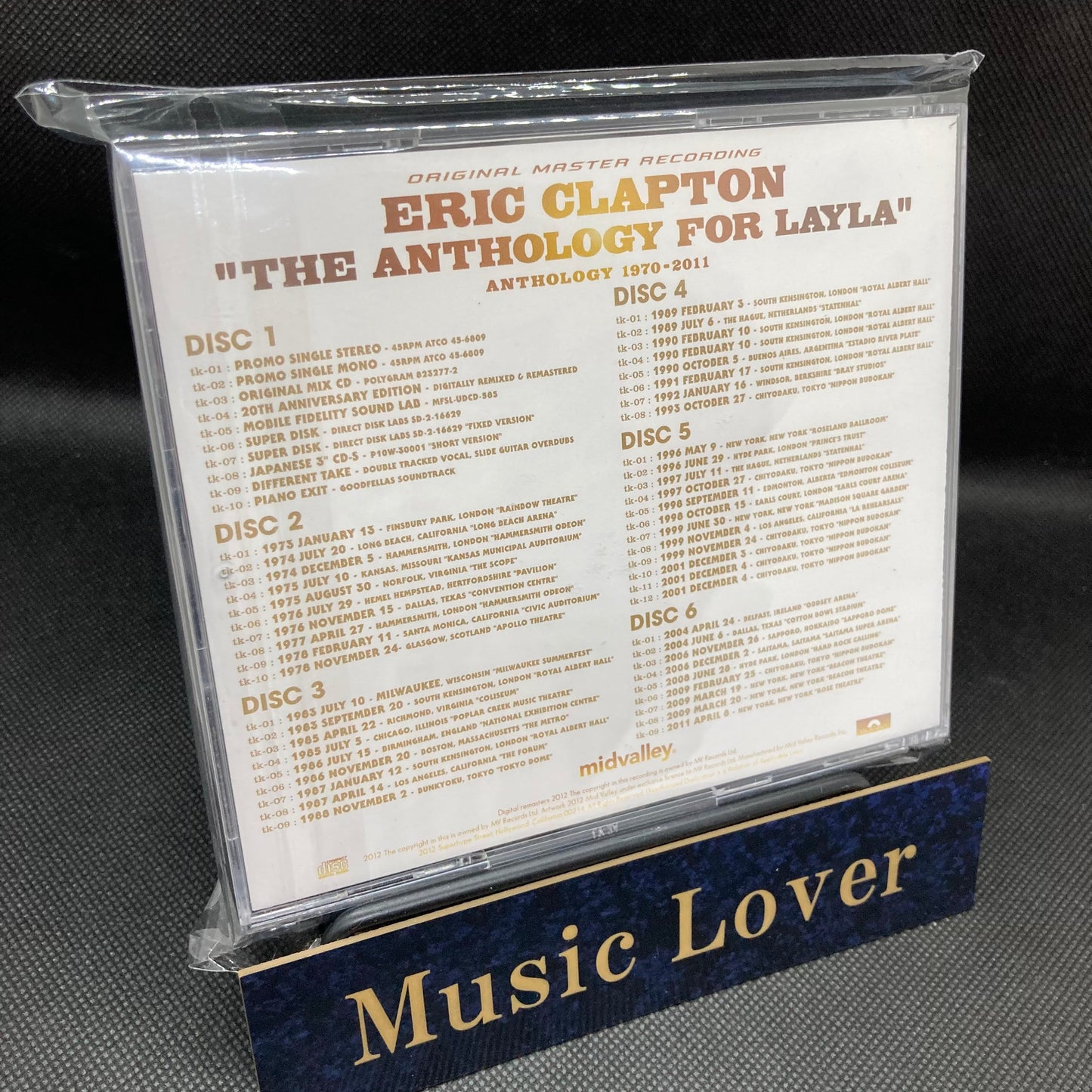 ERIC CLAPTON / THE ANTHOLOGY FOR LAYLA (6CD)