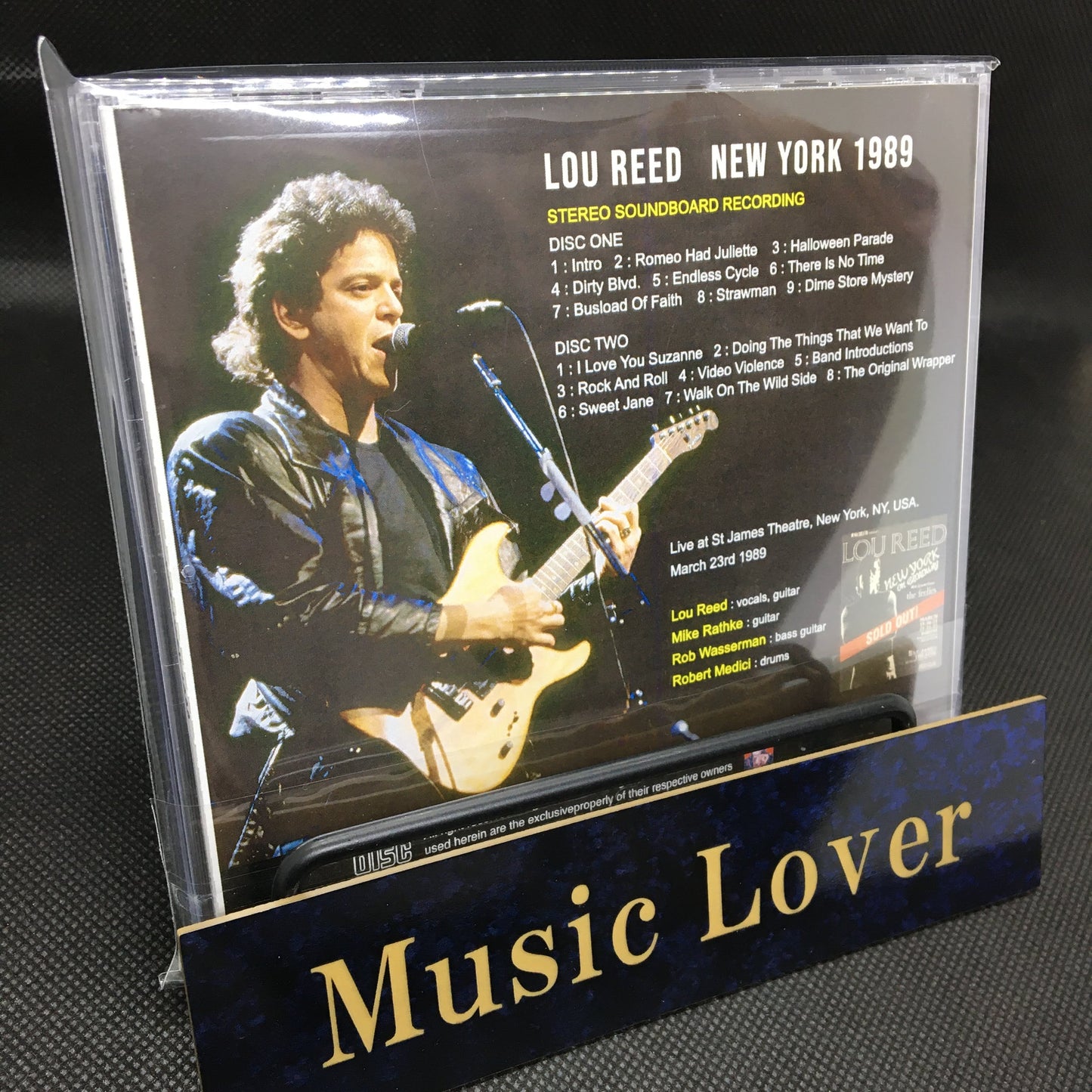 LOU REED / NEW YORK 1989 STEREO SOUNDBOARD (2CDR)