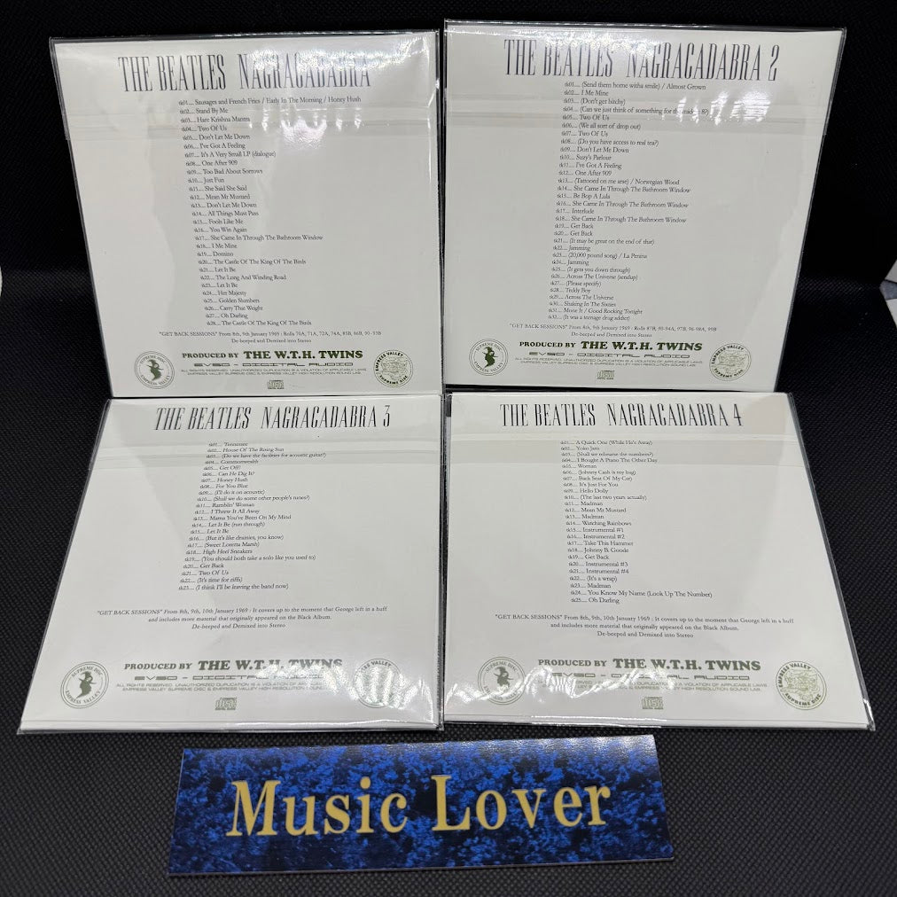 THE BEATLES / NAGRACADABRA Vol.1-4 Set (4CD) Get Back Sessions DEMIX