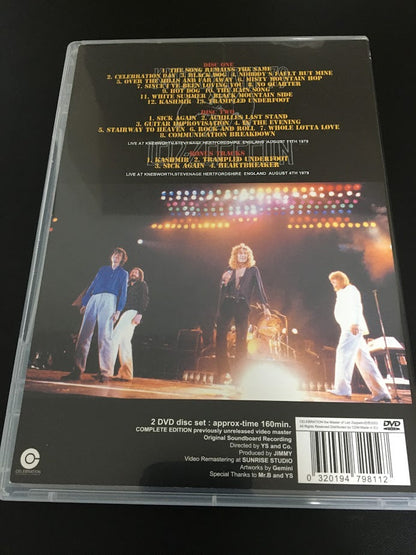 Led Zeppelin Knebworth 1979 Final Cut Definitive Edition DVD 2 Discs 25 Tracks