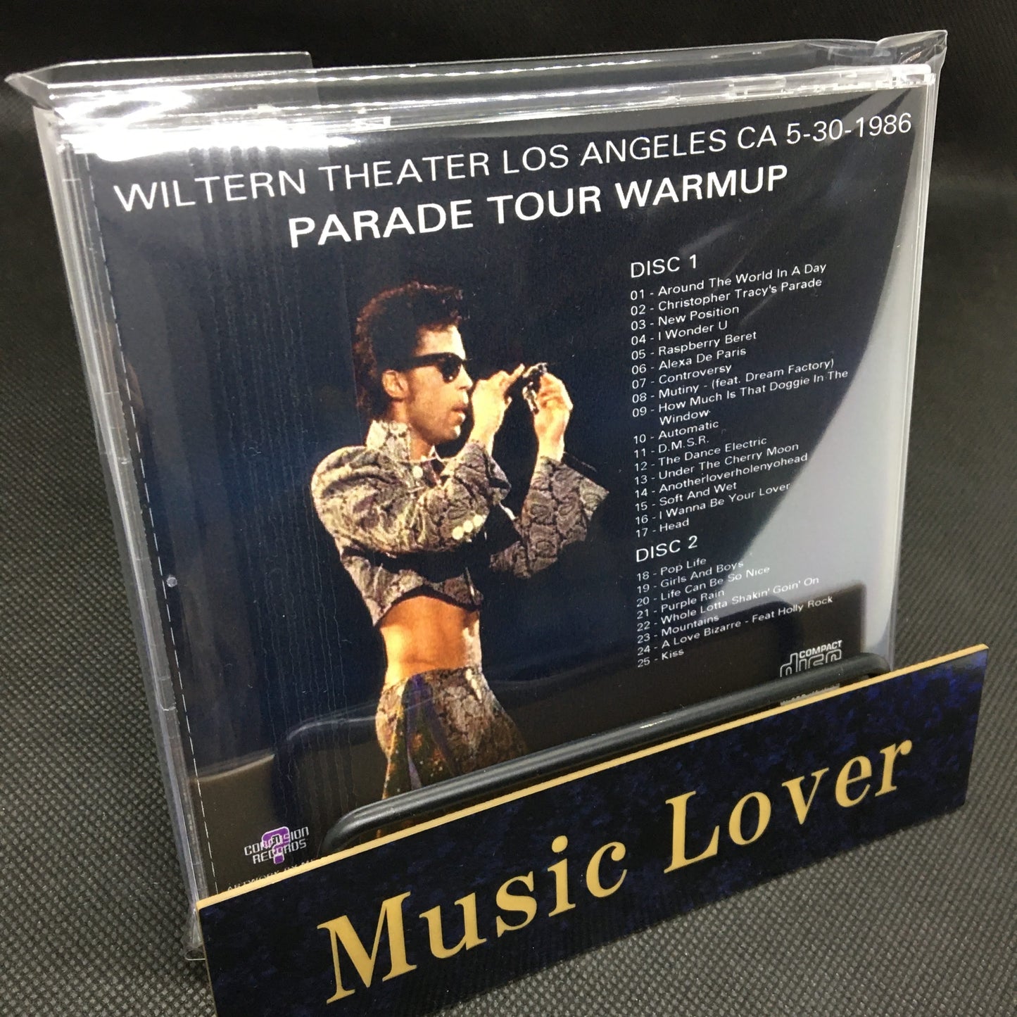 Prince & the Revolution / Wiltern Theatre Los Angeles CA, May 30, 1986 (2CDR)