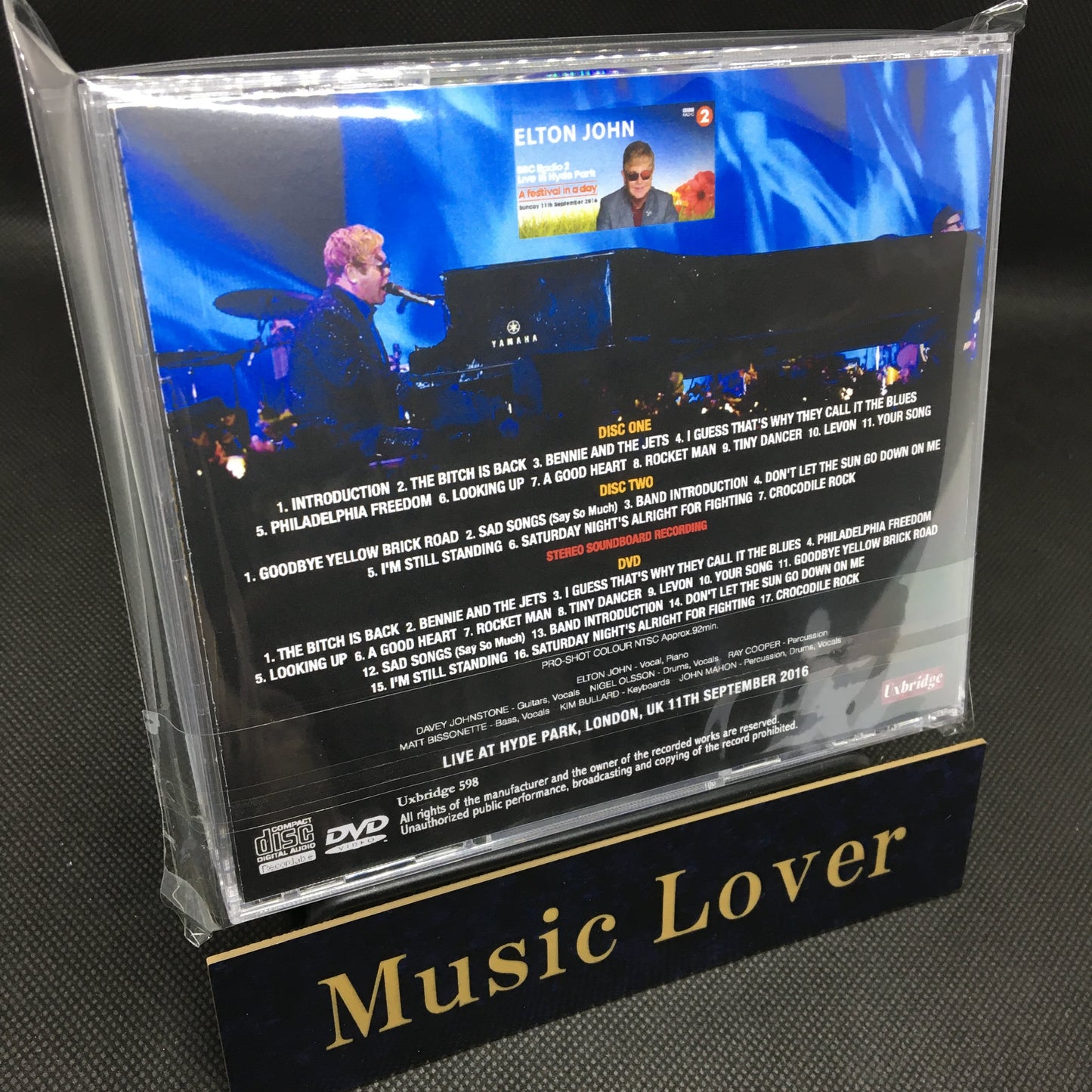 ELTON JOHN / HYDE PARK 2016 STEREO SOUNDBOARD PRO-SHOT (2CDR+1DVDR)