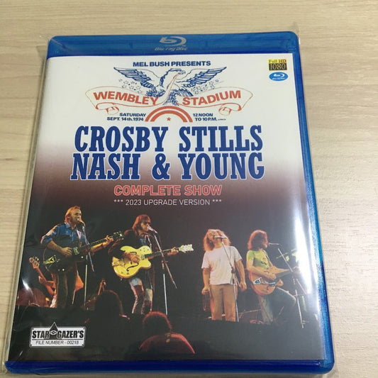 CROSBY, STILLS, NASH & YOUNG / 2023 UPGRADE VERSION LIVE AT WEMBLEY STADIUM 1974 COMPLETE SHOW (1BDR)