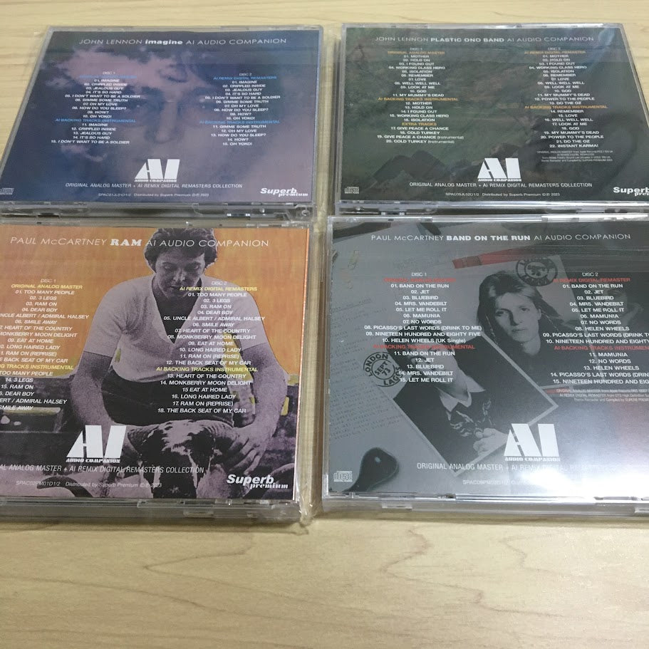 PAUL McCARTNEY & WINGS / JOHN LENNON / AI - AUDIO COMPANION 8 CD Set