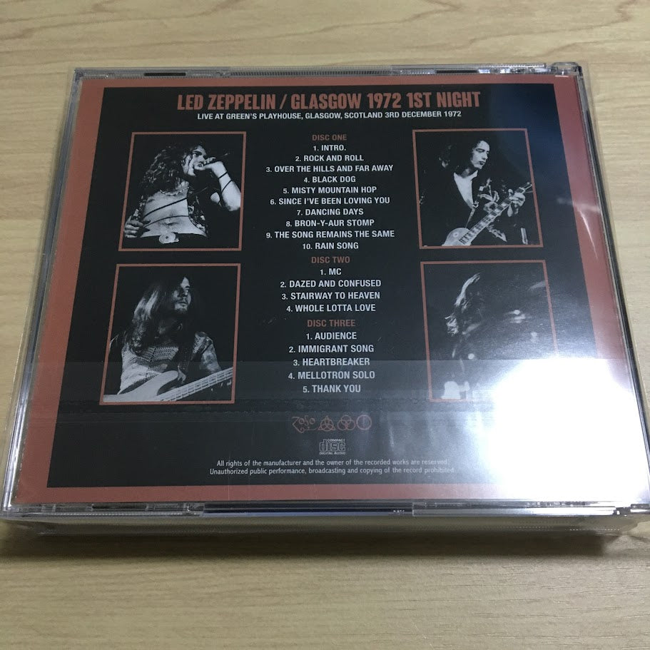 LED ZEPPELIN / GLASGOW 1972 1ST NIGHT (3CD)