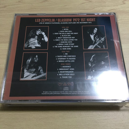 LED ZEPPELIN / GLASGOW 1972 1ST NIGHT (3CD)