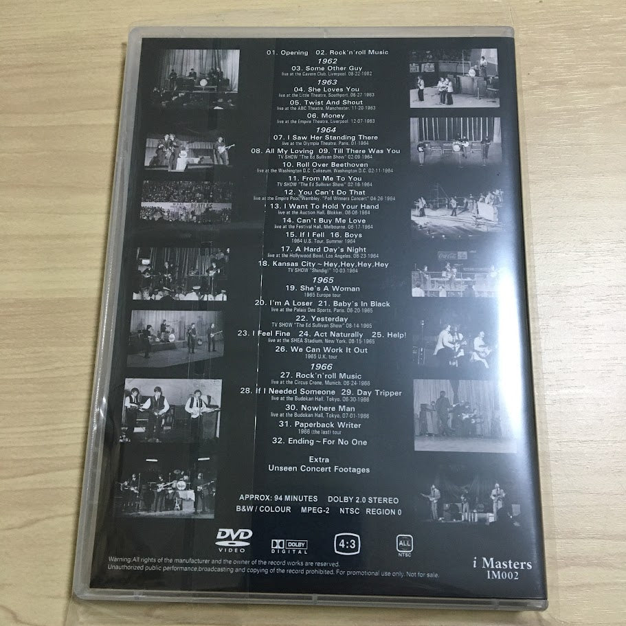 THE BEATLES / LIVE CONCERT HISTORY (1DVD)