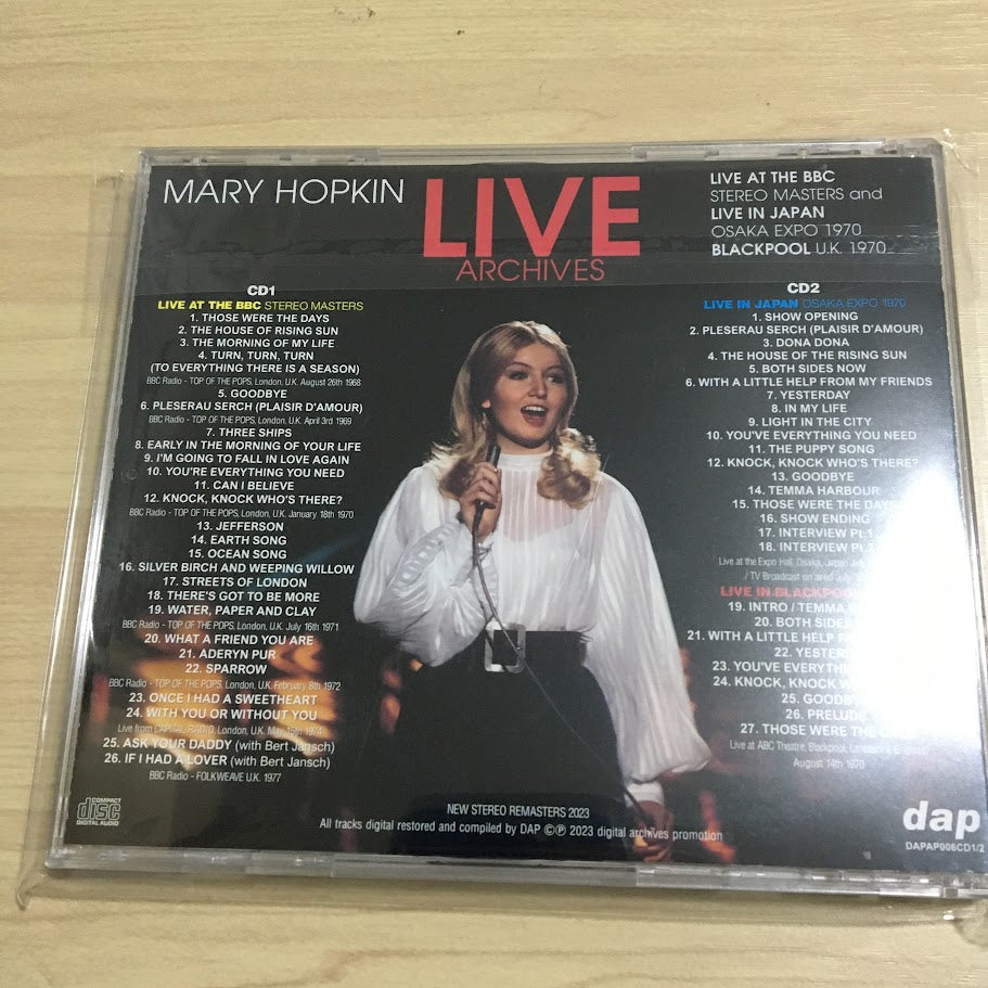 MARY HOPKIN / LIVE ARCHIVES (2CD)