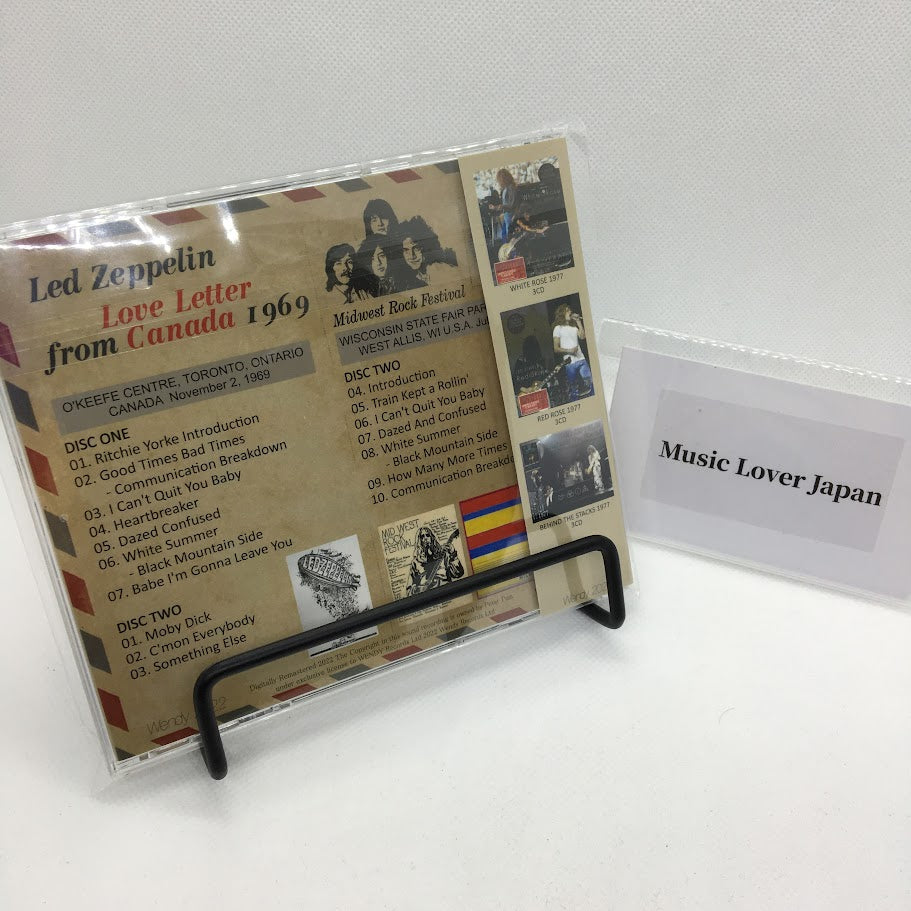 LED ZEPPELIN / LOVE LETTER FROM CANADA 1969 (2CD)