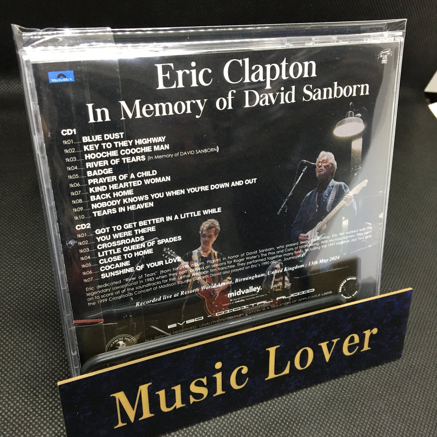 ERIC CLAPTON / IN MEMORY OF DAVID SANBORN RIVER OF TEARS (2CD)