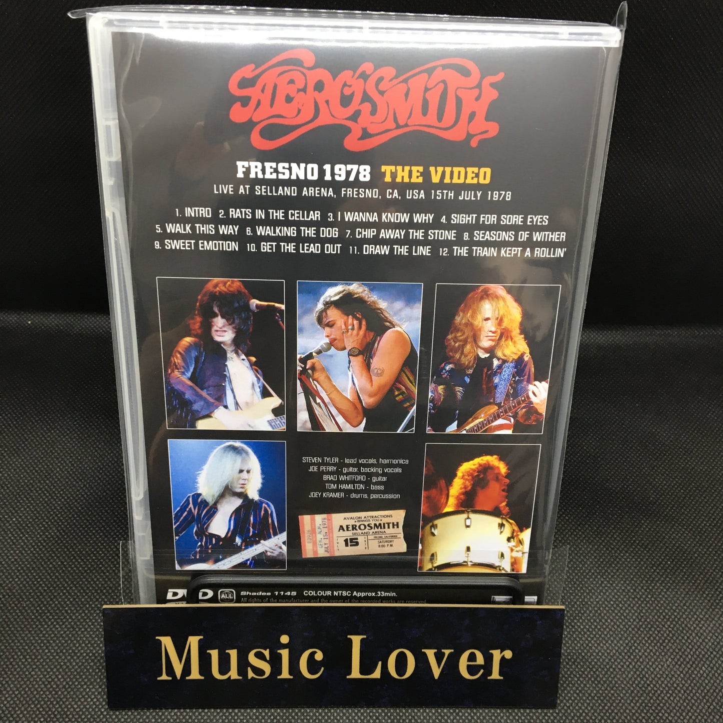 AEROSMITH / FRESNO 1978 THE VIDEO (1DVDR)