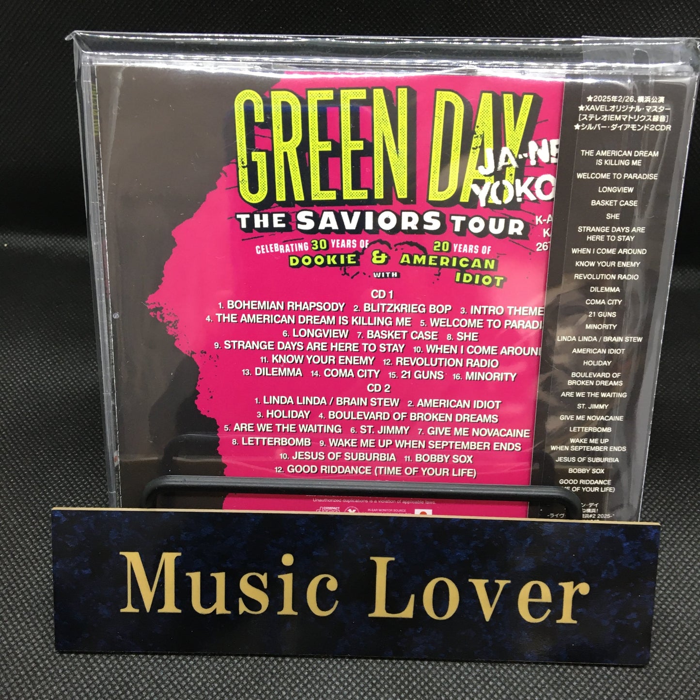 GREEN DAY / Gira por Japón 2025 Yokohama 2.ª noche (2CDR)