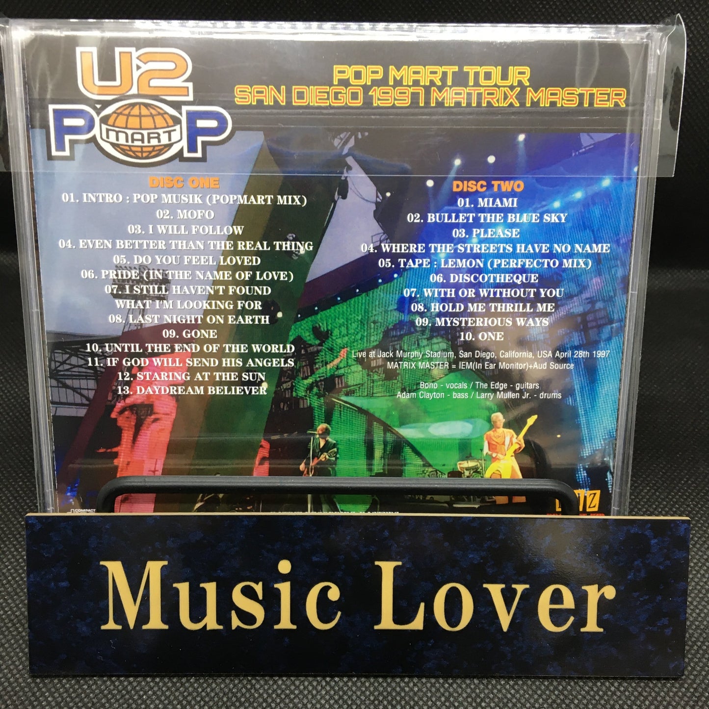 U2 / POPMART TOUR SAN DIEGO 1997 MATRIX MASTER (2CDR)