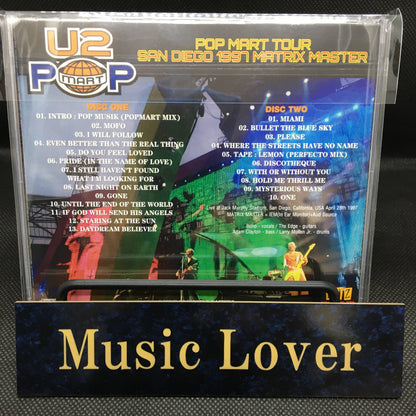 U2 / POPMART TOUR SAN DIEGO 1997 MATRIX MASTER (2CDR)