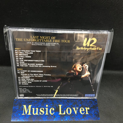 U2 / LAST NIGHT OF THE UNFORGETTABLE FIRE TOUR (2CDR)