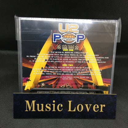 U2 / POPMART TOUR DRESS REHEARSAL 1997 SOUNDBOARD (2CDR)