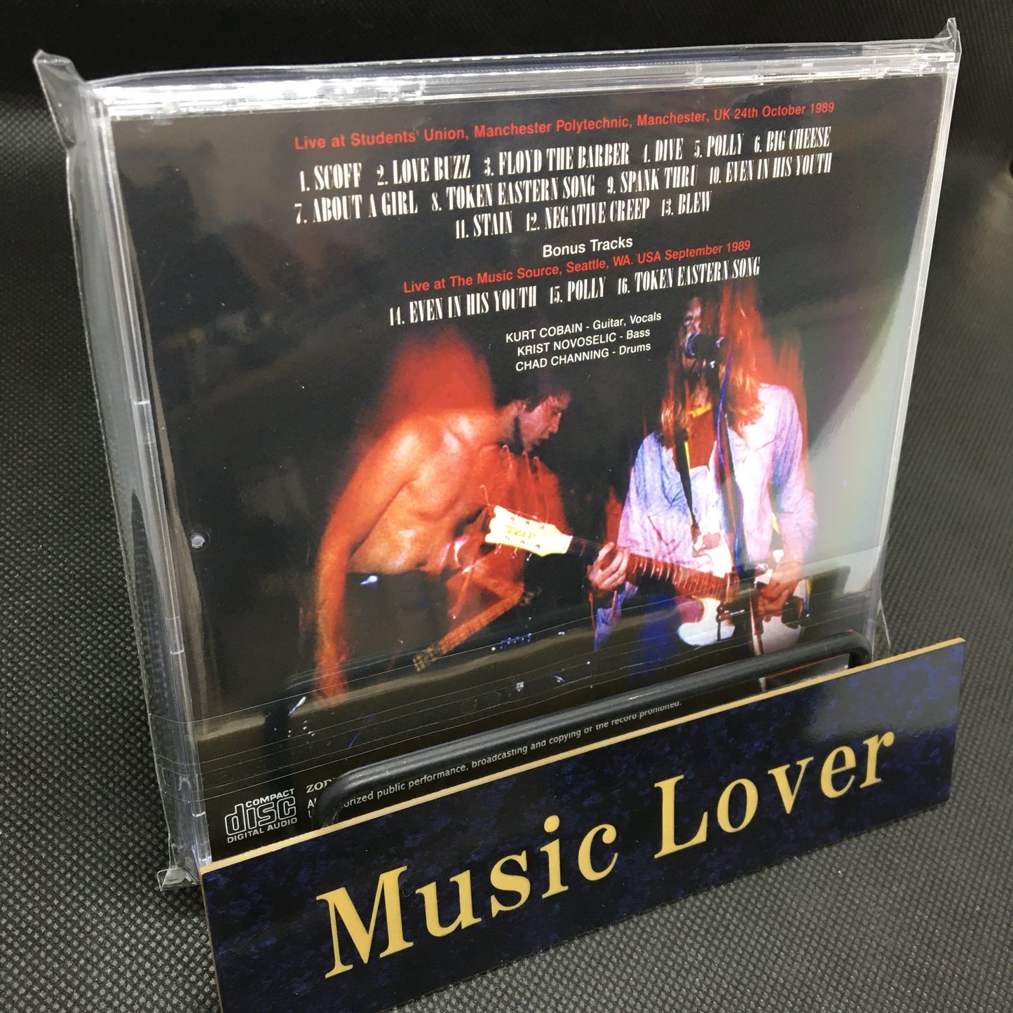 NIRVANA / MANCHESTER 1989 (1CD) STEREO SOUNDBOARD