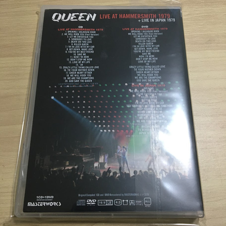 QUEEN / LIVE AT HAMMERSMITH 1979 + JAPAN 1CD 1DVD