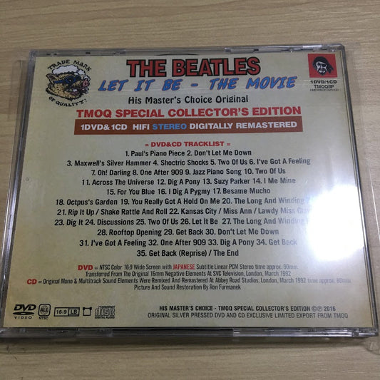 The Beatles Let It Be The Movie TMOQ Special His Master's Choice 1CD 1DVD