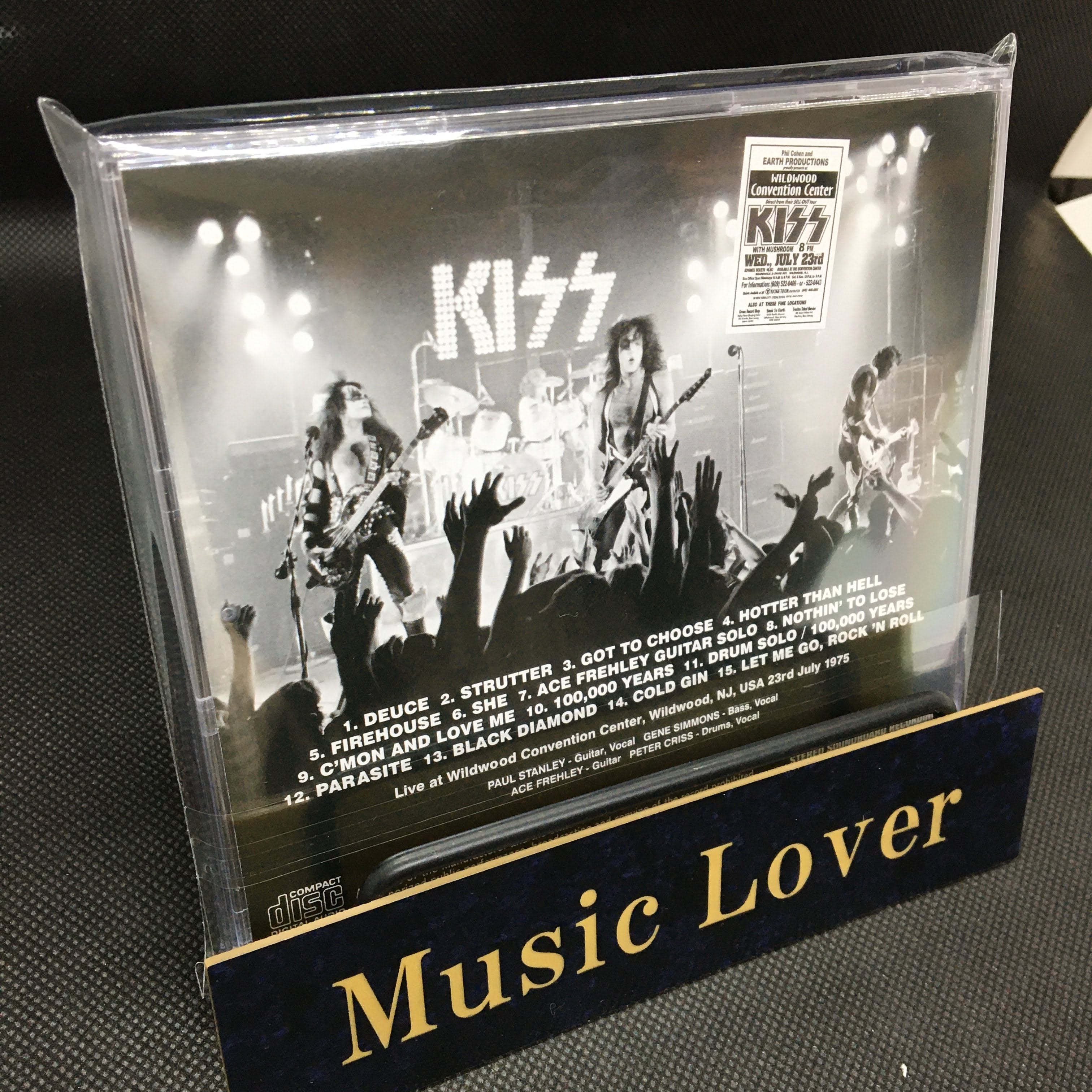 KISS / DEFINITIVE WILDWOOD 1975 Soundboard (1CD) – WORLD MUSIC LOVER