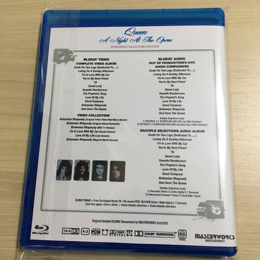 Queen A Night At The Opera Expanded Collector's Edition Blu-ray 1BDR