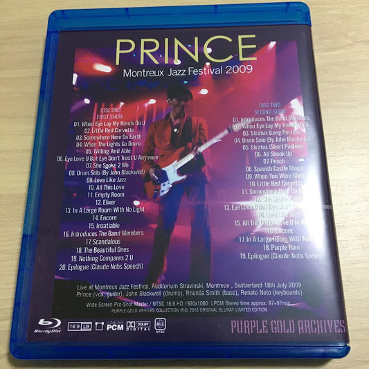 PRINCE / MONTREUX JAZZ FESTIVAL 2009 Blu-ray 2 discs (2BDR)