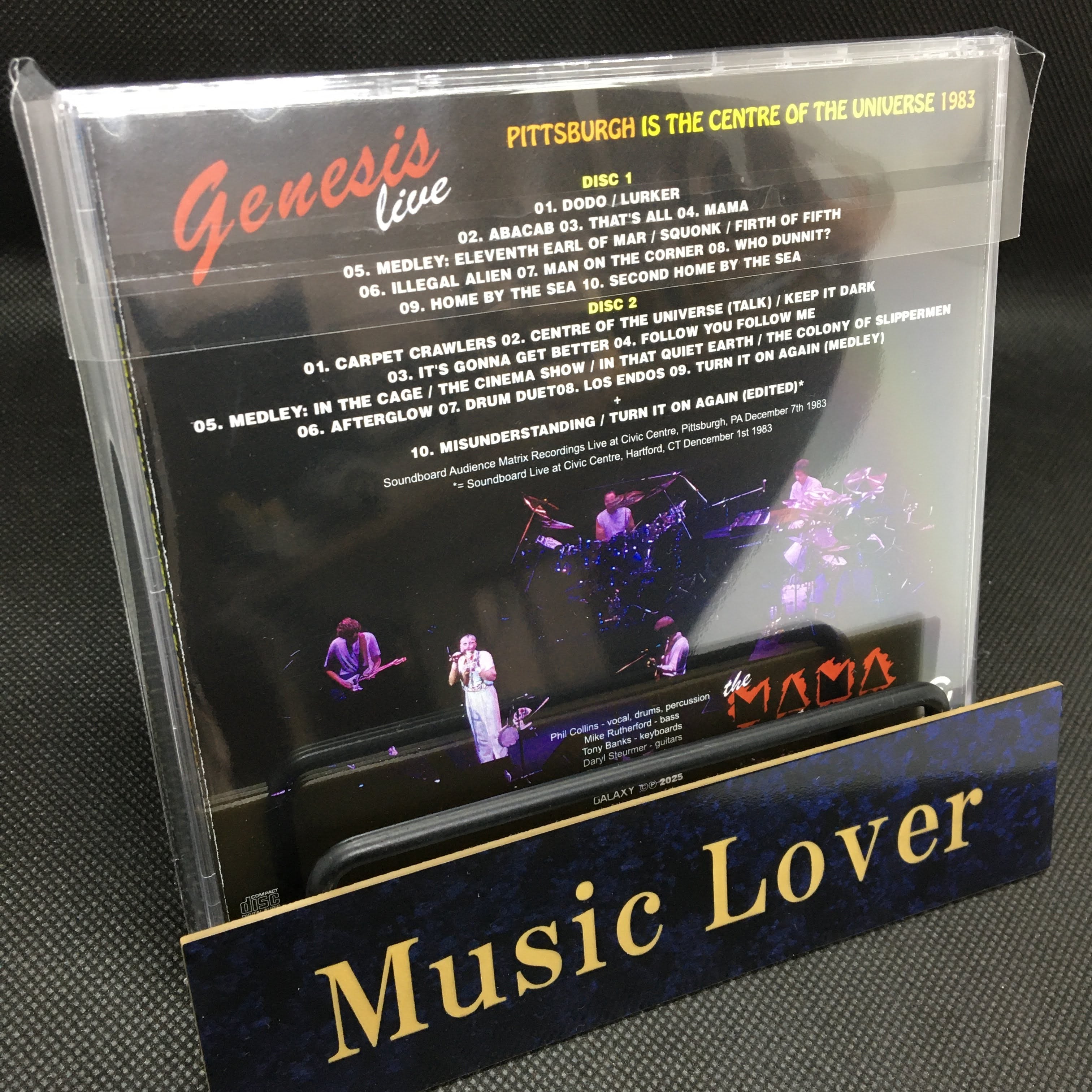 GENESIS / PITTSBURGH IS THE CENTRE OF THE UNIVERSE : MAMA TOUR