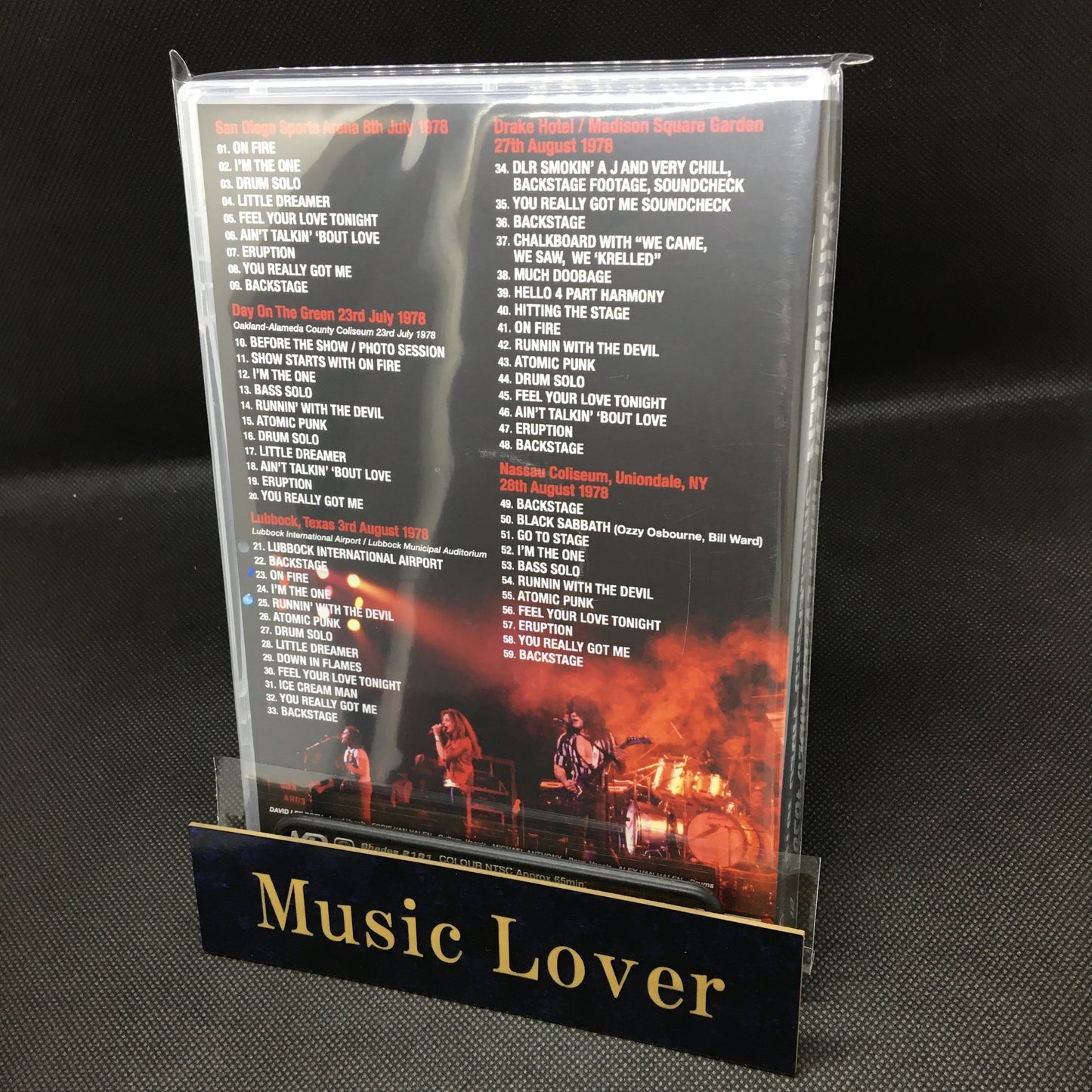 VAN HALEN / VIDEO INÉDITO 1978 (1DVDR)