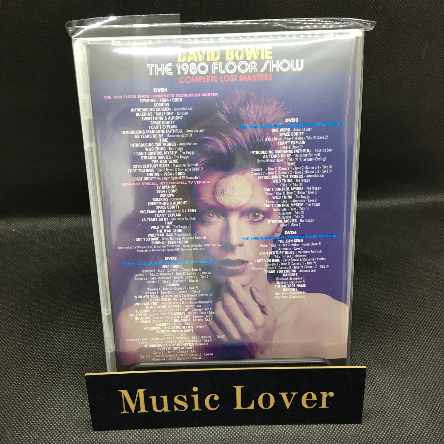 DAVID BOWIE / THE 1980 FLOOR SHOW COMPLETE LOST MASTERS (4DVD)
