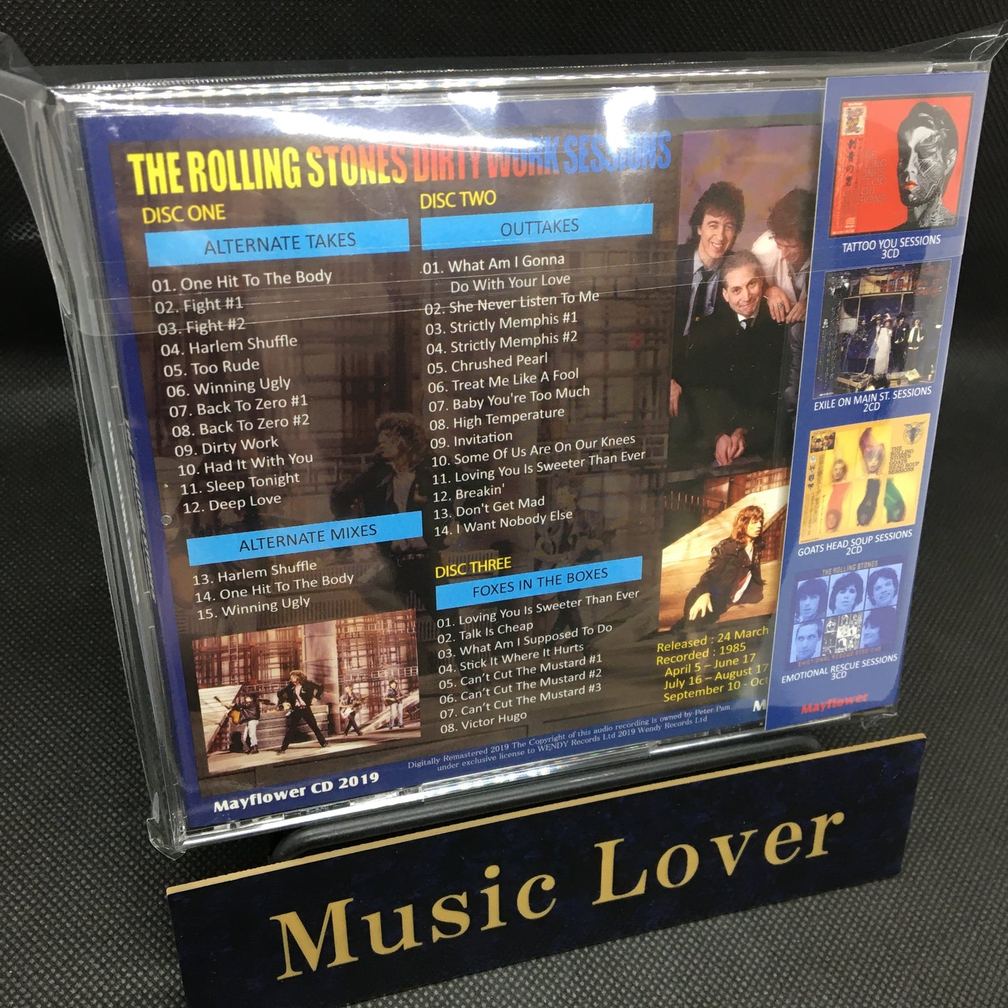 THE ROLLING STONES / DIRTY WORK SESSIONS 【3CD】