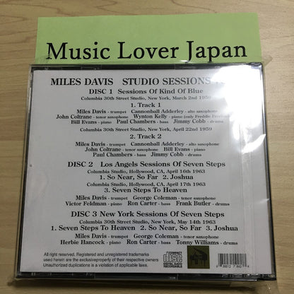 MILES DAVIS / STUDIO SESSIONS VOL.2 Kind Of Blue Seven Steps Stereo Soundboard (3CDR)