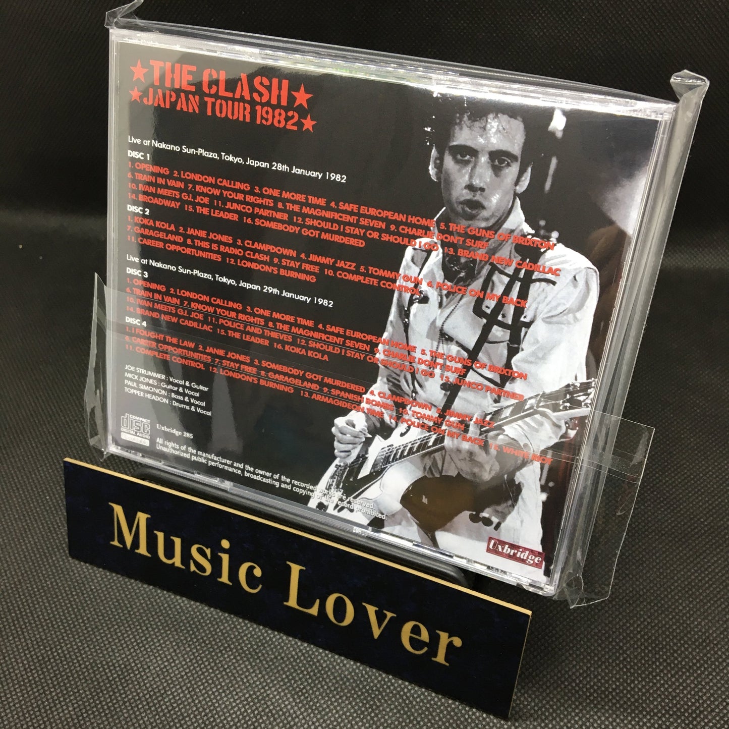 THE CLASH / ONE GIG TOO FAR PART 2 NAKANO 1982 (4CDR)