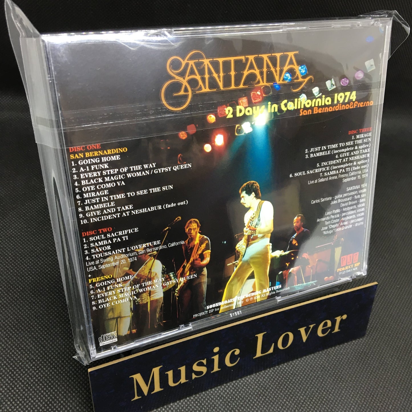SANTANA / 2 DAYS IN CALIFORNIAO 1974 SOUNDBOARD (3CDR)