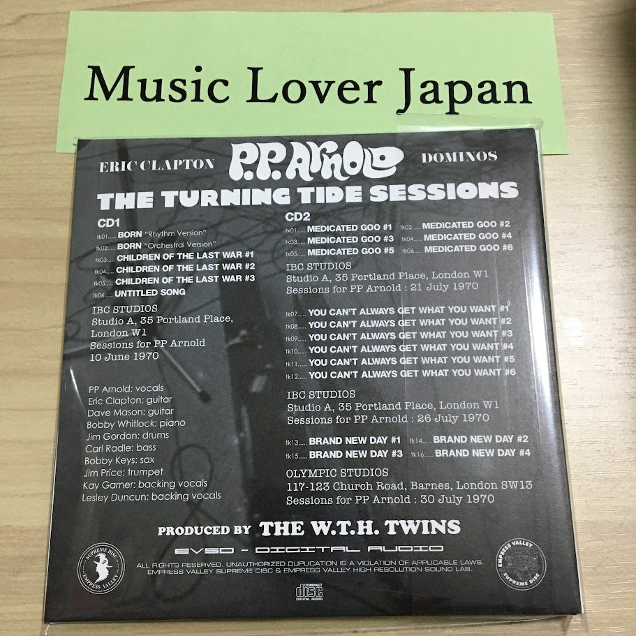 P.P. ARNOLD ERIC CLAPTON DEREK & THE DOMINOS / THE TURNING TIDE SESSIONS (2CD)