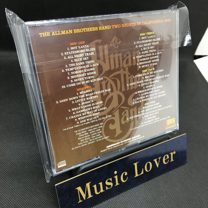 THE ALLMAN BROTHERS BAND / DUE NOTTI IN CALIFORNIA 1993 (5CDR)