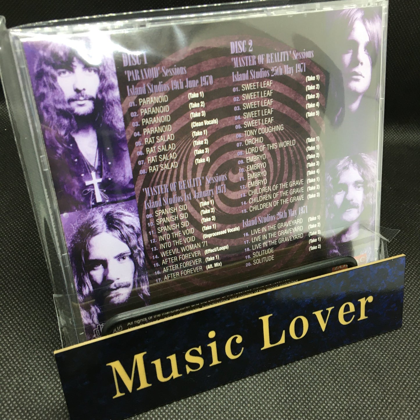 BLACK SABBATH / STUDIO OUTTAKES 1970/1971 STEREO SOUNDBOARD (2CD)