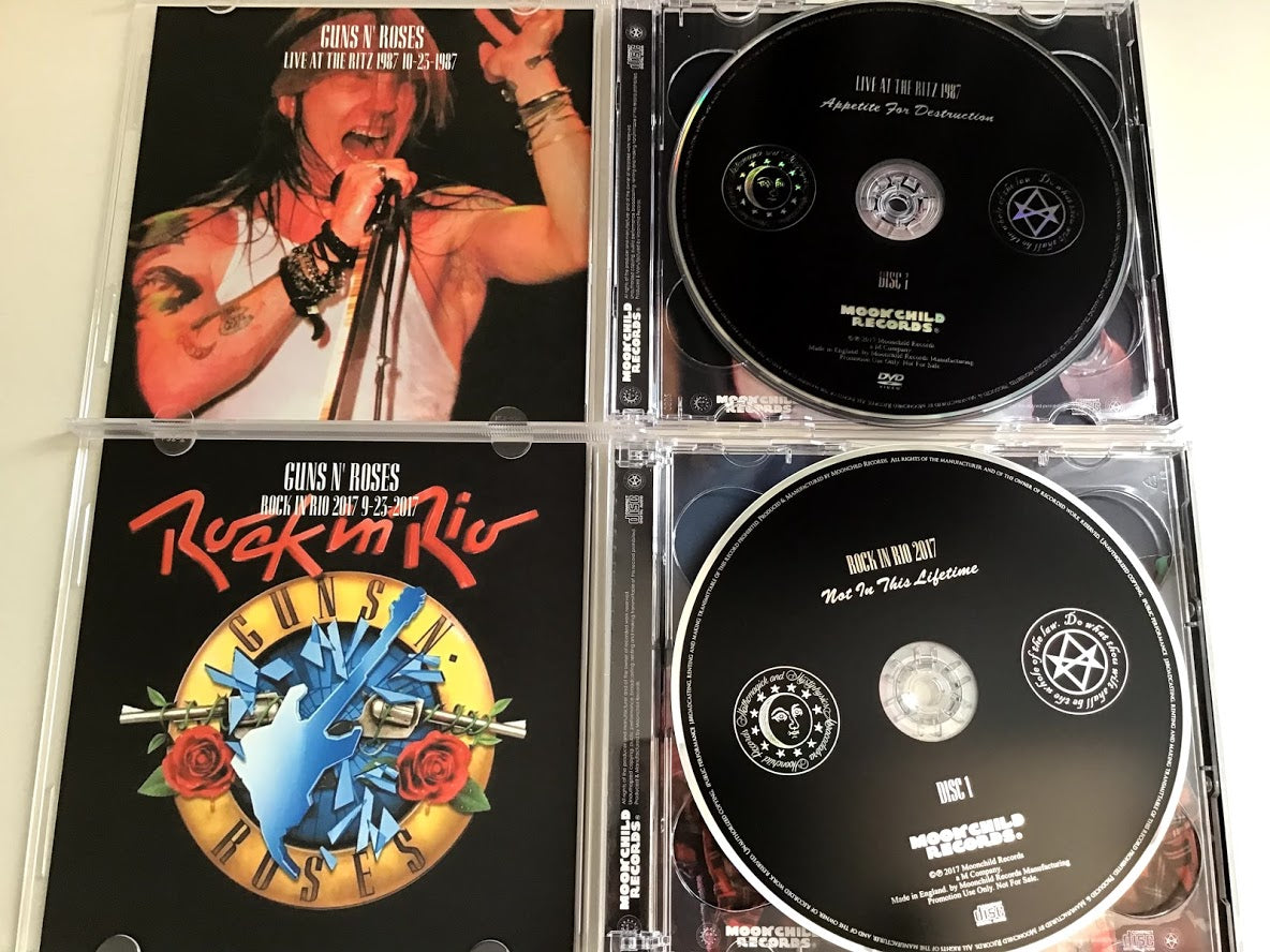 Guns N' Roses Live At The Ritz 1987 Rock In Rio 2017 CD DVD 5 Disc Set Moonchild