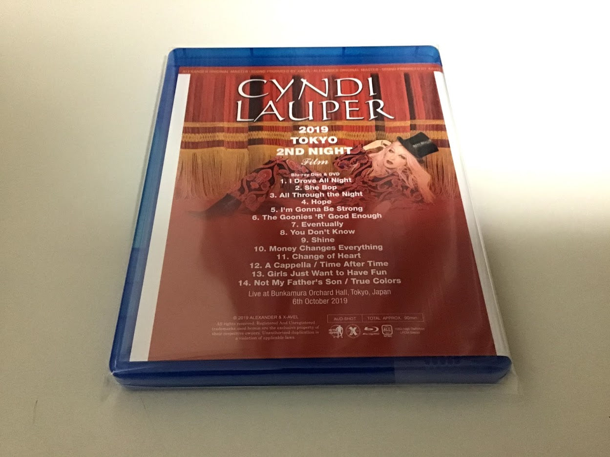 Cyndi Lauper 2019 Tokyo 2nd Night Film 6th October Japan Alexander Blu-ray Disc