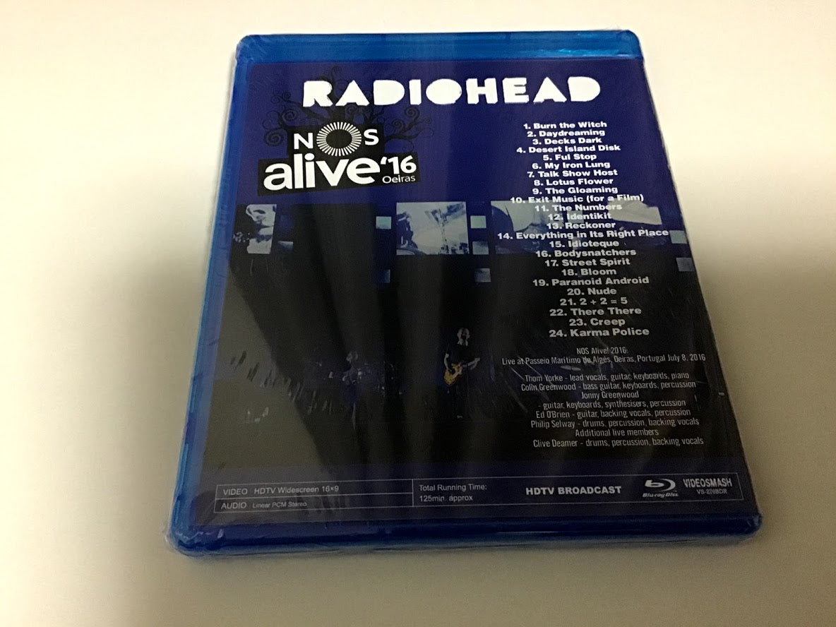 Radiohead Nos Alive! 2016 July 8 Blu-ray 1 Disc 24 Tracks Music Rock Japan
