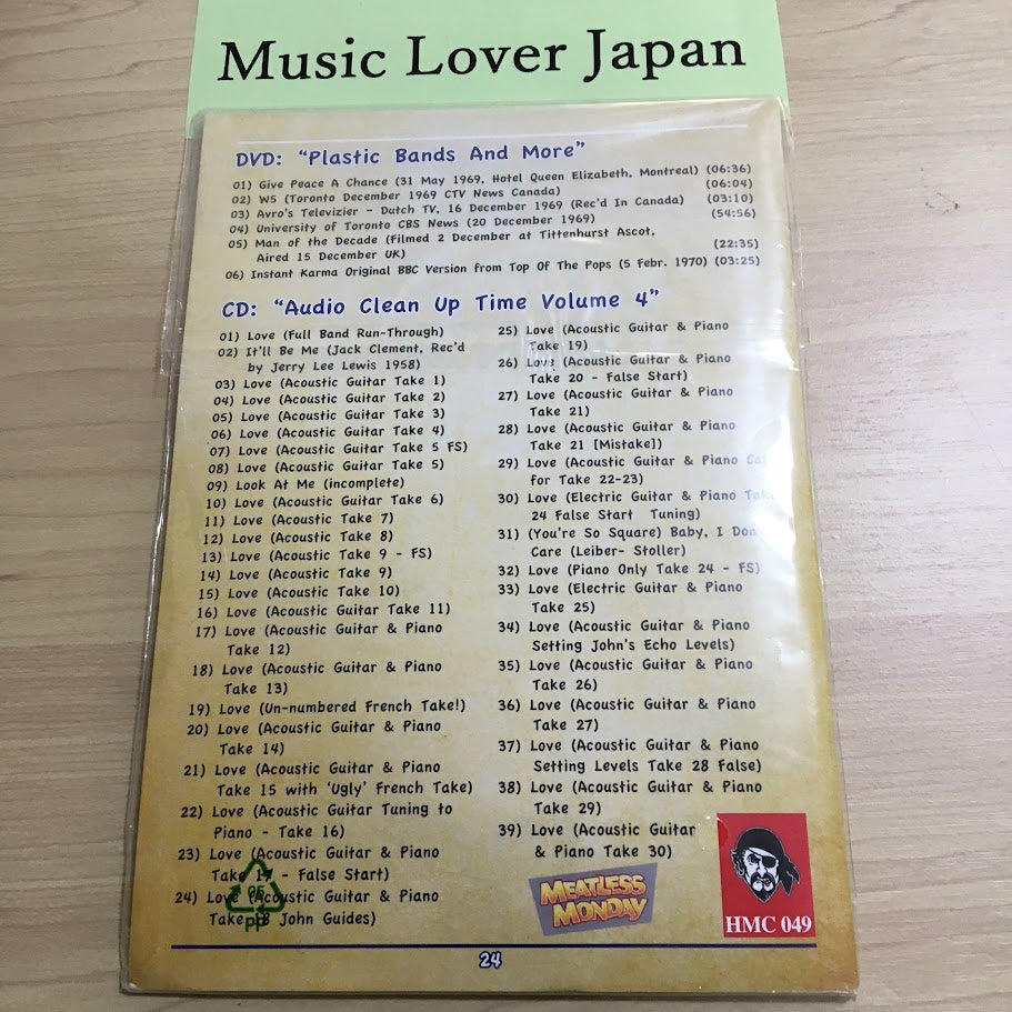 John Lennon Beatles Holy Grails, Upgrades & Reconstructions Vol. 4 1CD 1DVD TMOQ