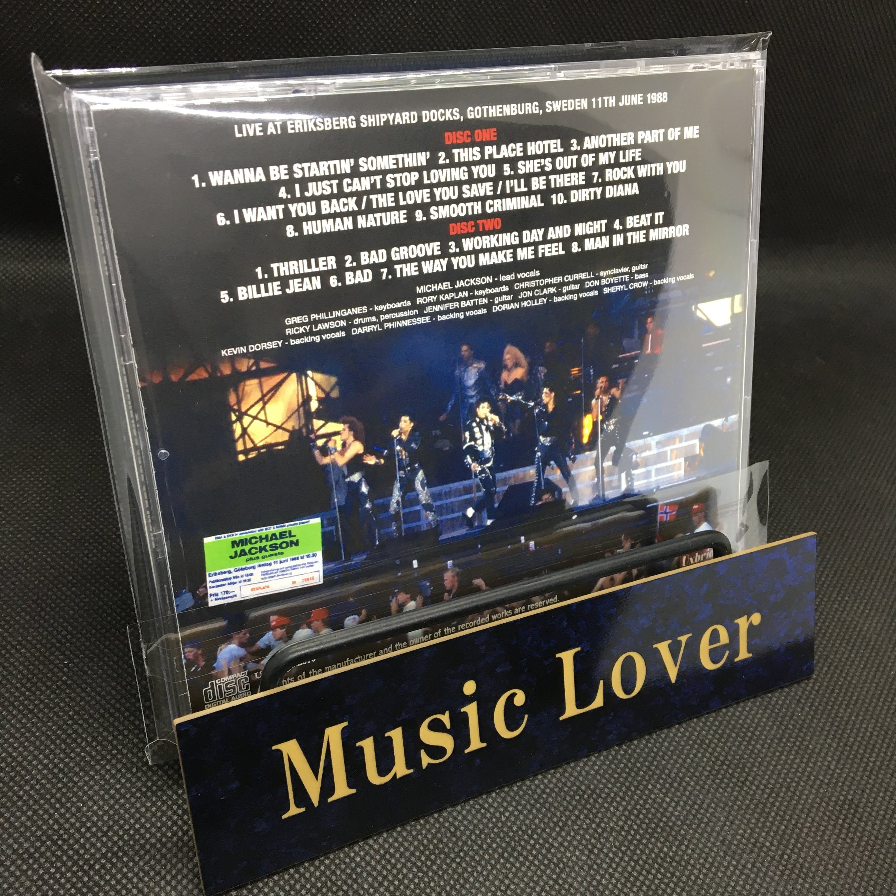 MICHAEL JACKSON / GOTHENBURG 1988 1ST NIGHT (2CDR) – WORLD MUSIC LOVER