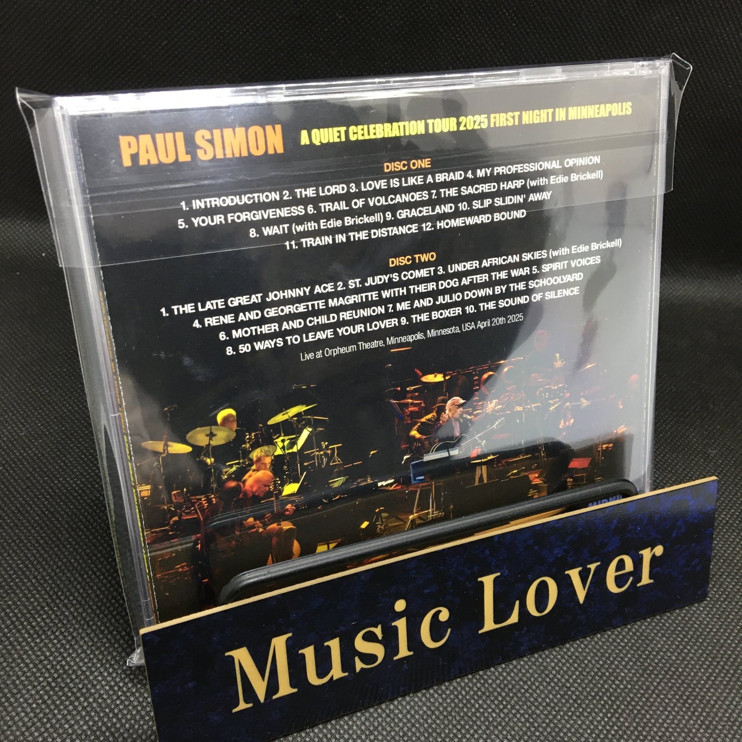 PAUL SIMON / A QUIET CELEBRATION TOUR 2025 PRIMERA NOCHE EN MINNEAPOLIS (2CDR)
