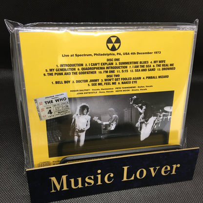 THE WHO / PHILADELPHIA 1973 SOUNDBOARD STEREO SOUNDBOARD (2CD)